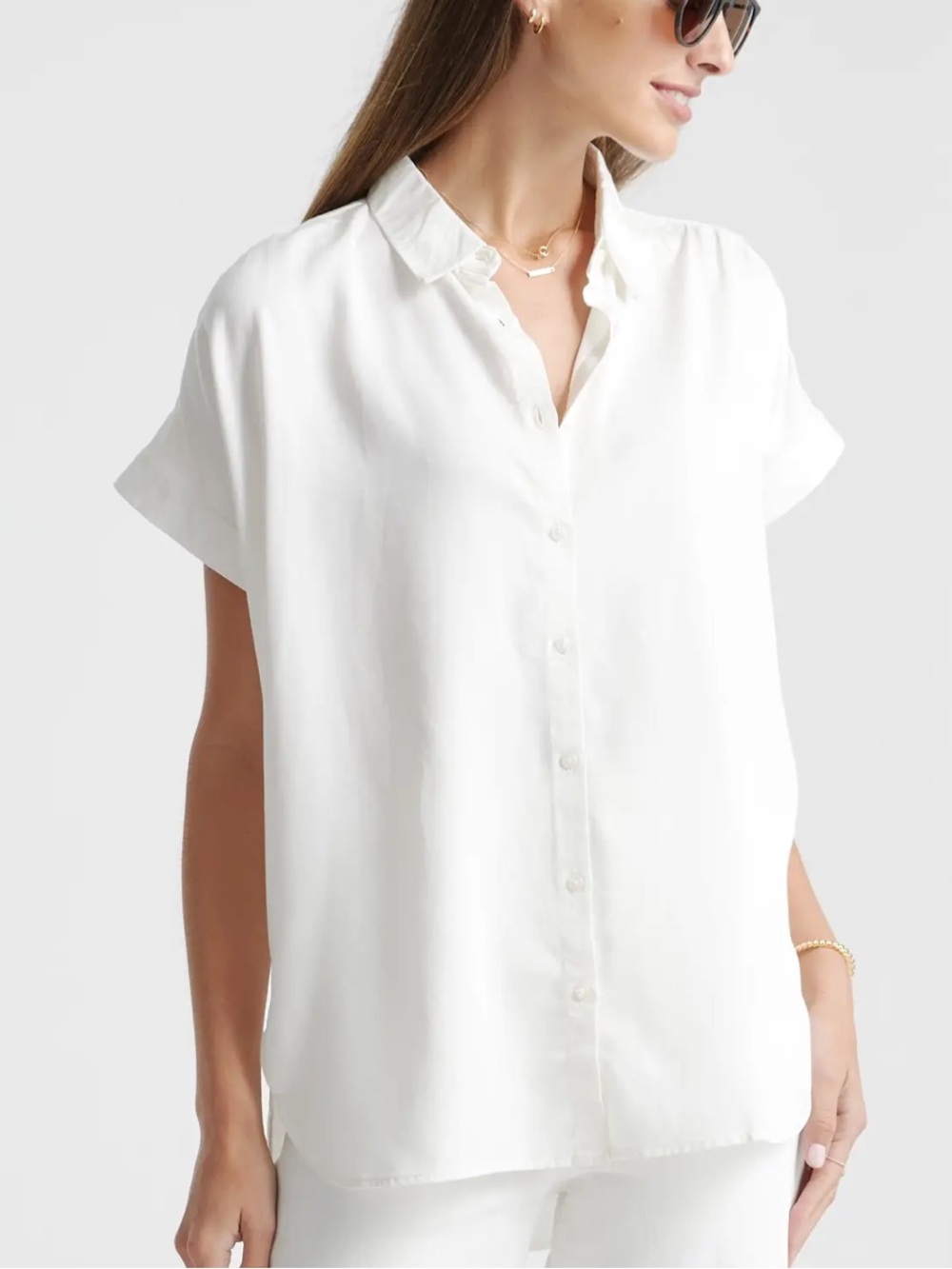 Quince Wash Tencel Camp Shirt Size XS